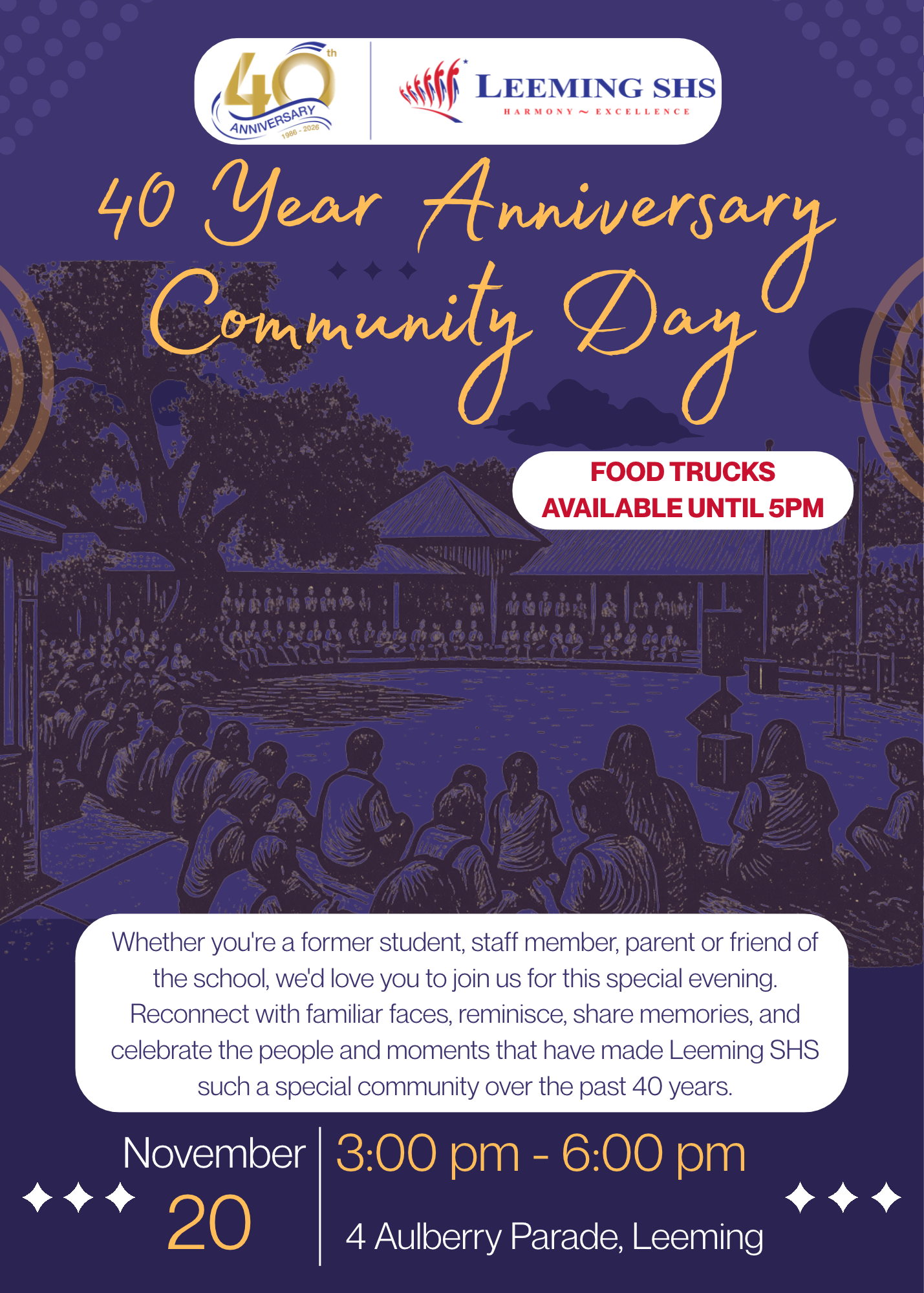 40 Year Community Day Invitation
